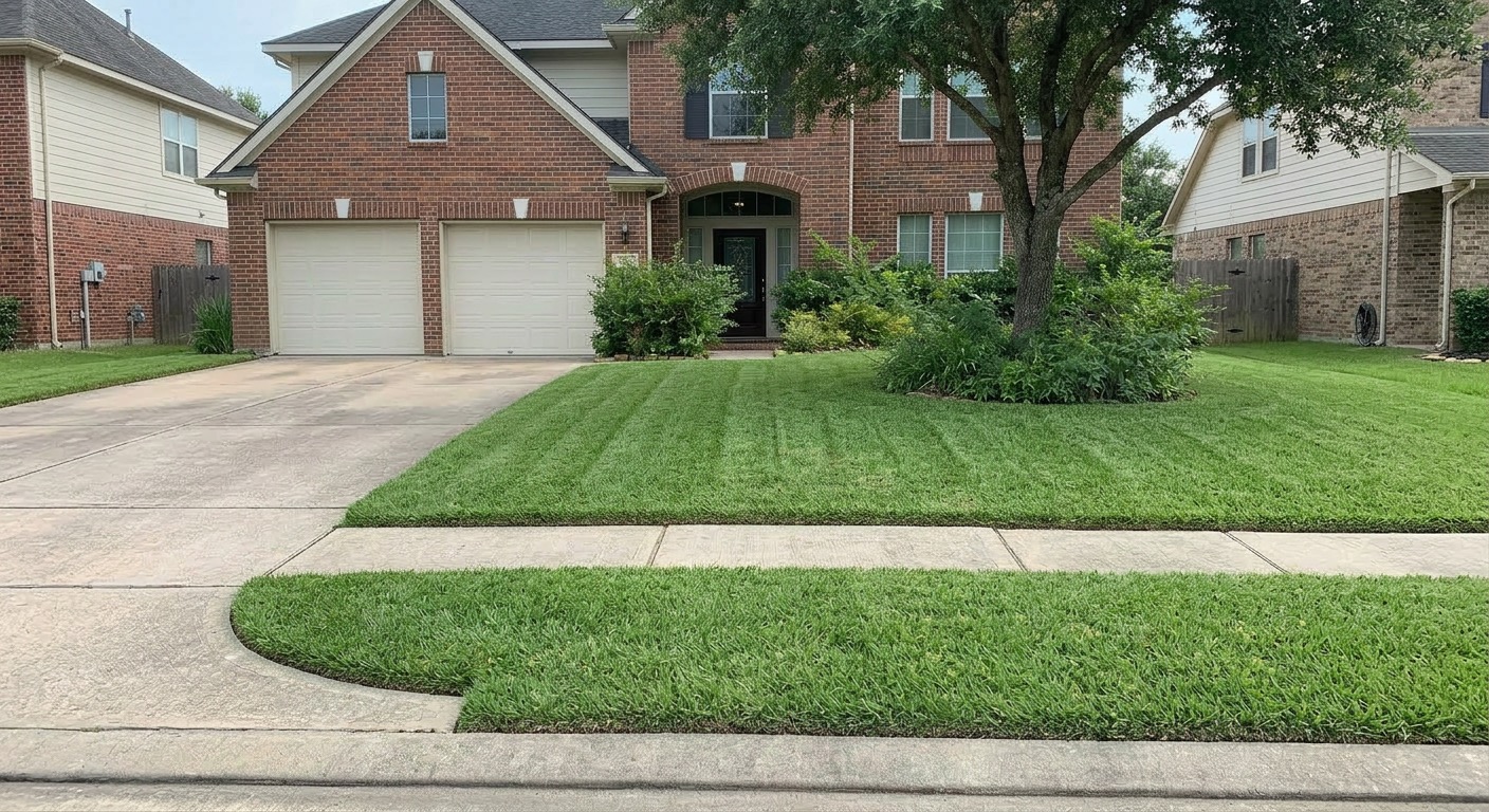 After lawn service