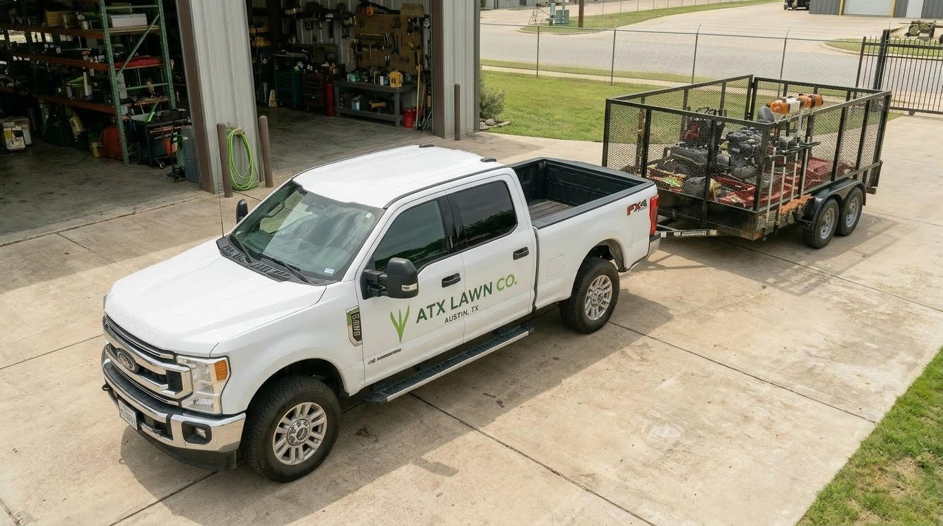 ATX Lawn Co. professional at work